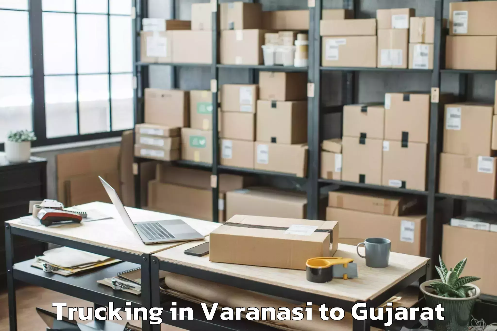 Expert Varanasi to Porbandar Trucking